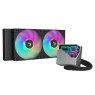 DeepCool LT240 ARGB Liquid CPU Cooler, 240mm Radiator, 2x FD12 ARGB Fan, 2400 RPM Fan Speed, 72.04 CFM Airflow, Hydro Bearing Type, Anti-Leak Technology, Black | R-LT240-BKAMNC-G-1